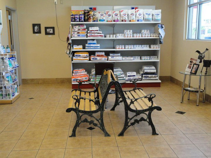 Northwest Animal Hospital Waiting Room and Retail Products
